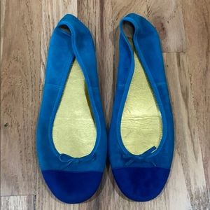 Prada Suede Ballet Flat Shoes